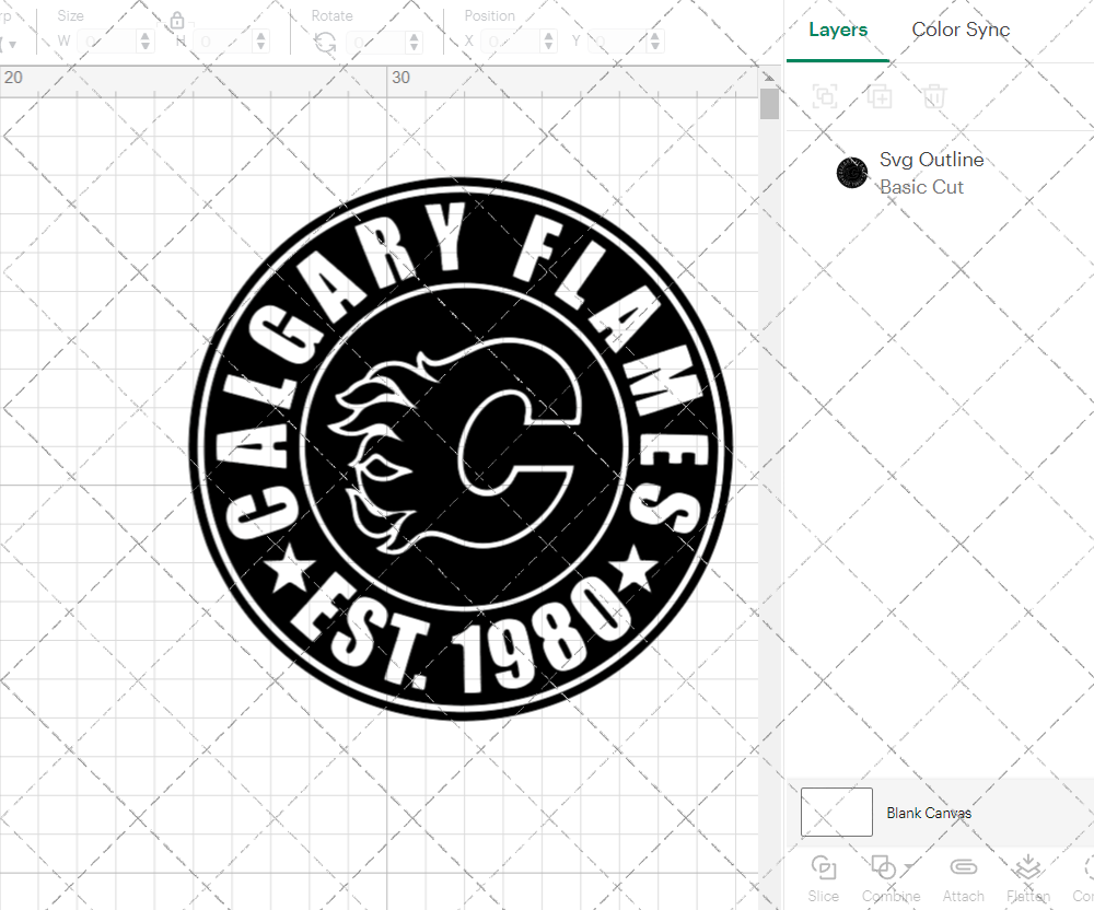 Calgary Flames Circle 2003 002, Svg, Dxf, Eps, Png - SvgShopArt