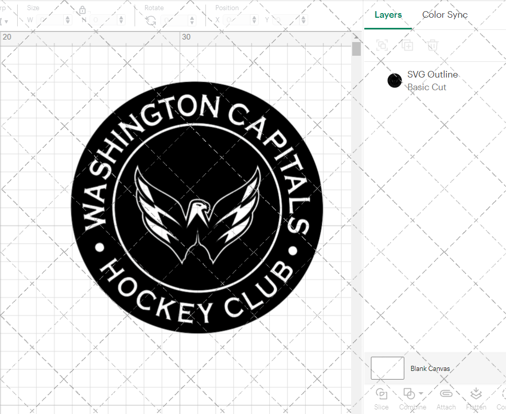 Washington Capitals Circle 2007 005, Svg, Dxf, Eps, Png - SvgShopArt