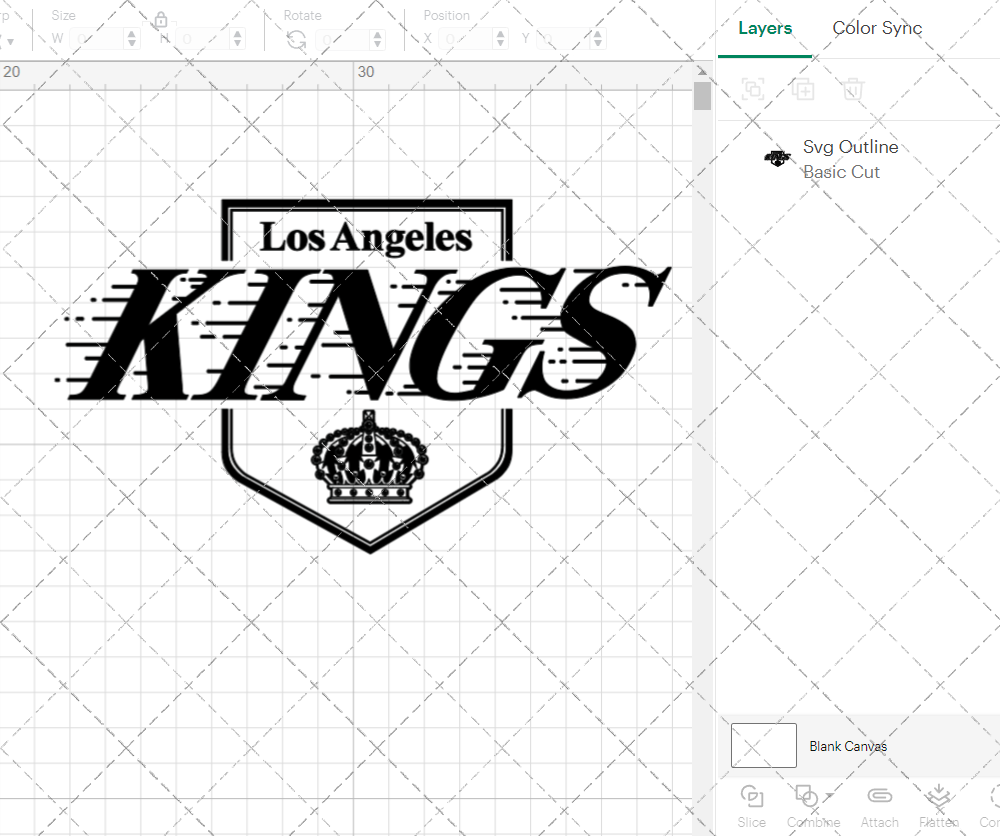 Los Angeles Kings 1975, Svg, Dxf, Eps, Png - SvgShopArt