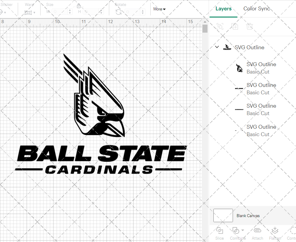 Ball State Cardinals Alternate 1990 005, Svg, Dxf, Eps, Png - SvgShopArt