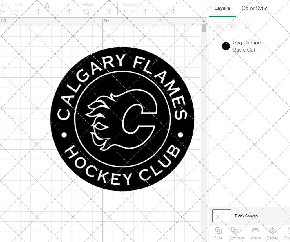 Calgary Flames Circle 2020, Svg, Dxf, Eps, Png - SvgShopArt