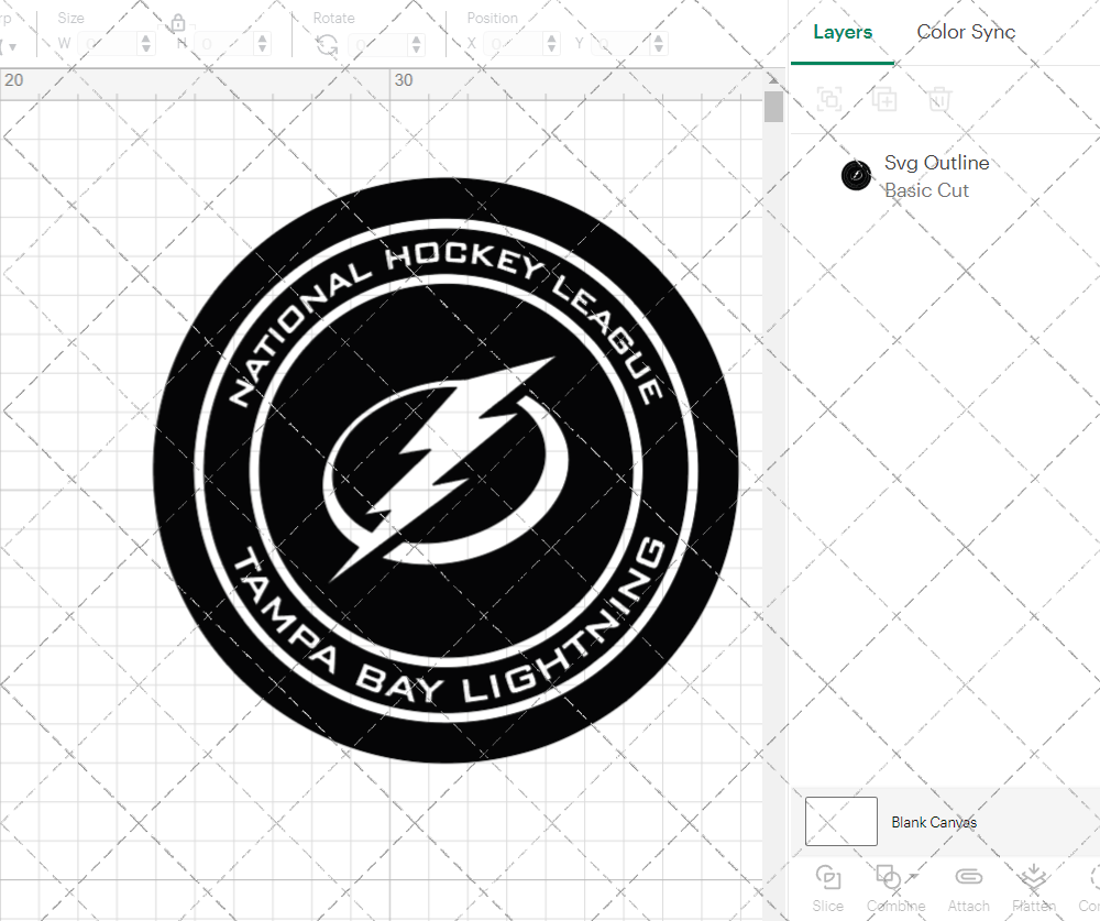 Tampa Bay Lightning Circle 2018 003, Svg, Dxf, Eps, Png - SvgShopArt