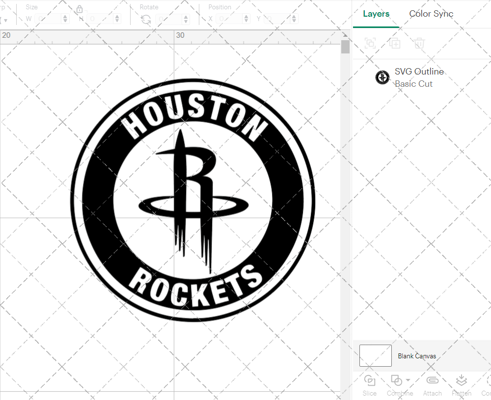 Houston Rockets Circle 2019, Svg, Dxf, Eps, Png - SvgShopArt