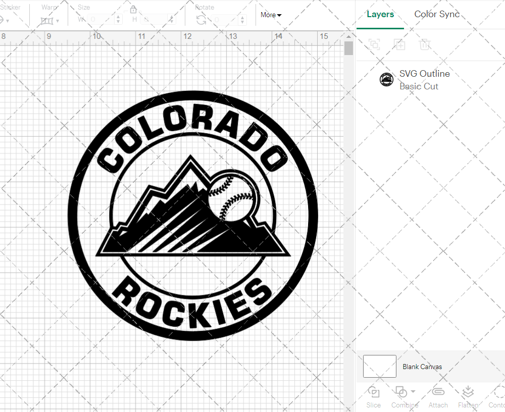 Colorado Rockies Circle 2017, Svg, Dxf, Eps, Png - SvgShopArt