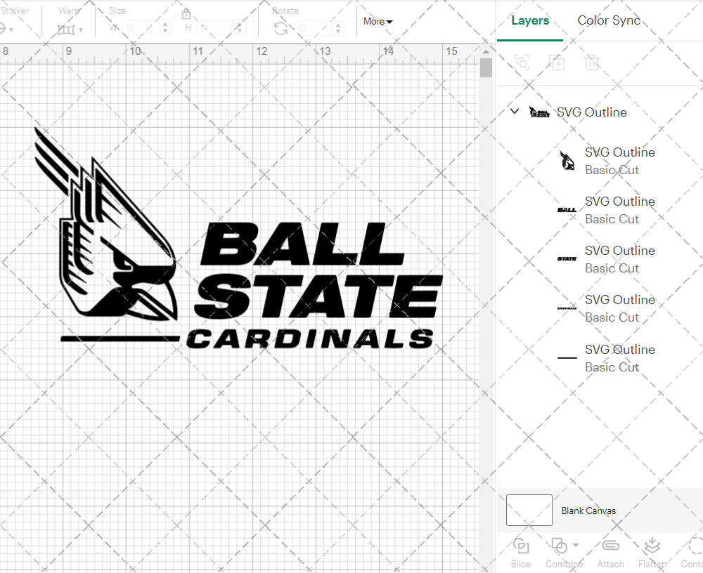 Ball State Cardinals Alternate 1990 006, Svg, Dxf, Eps, Png - SvgShopArt