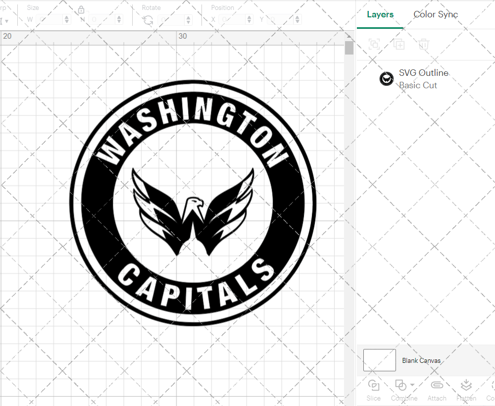 Washington Capitals Circle 2007 002, Svg, Dxf, Eps, Png - SvgShopArt