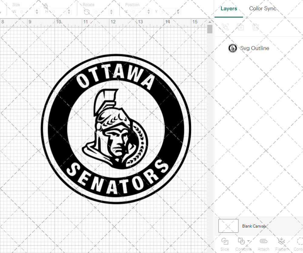 Ottawa Senators Circle 2007, Svg, Dxf, Eps, Png - SvgShopArt