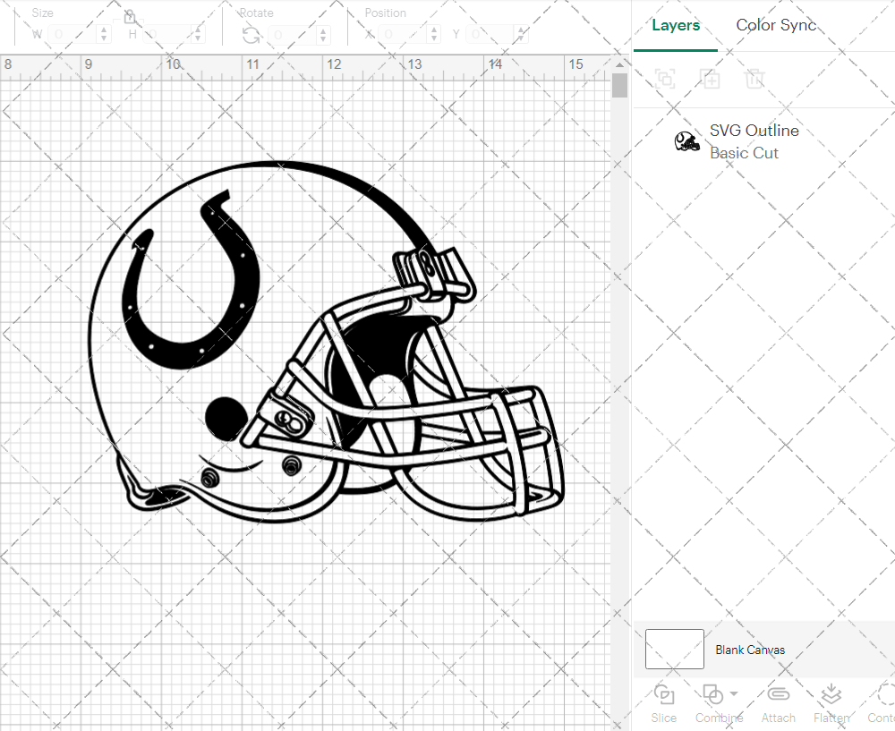 Indianapolis Colts Helmet 2008 002, Svg, Dxf, Eps, Png - SvgShopArt