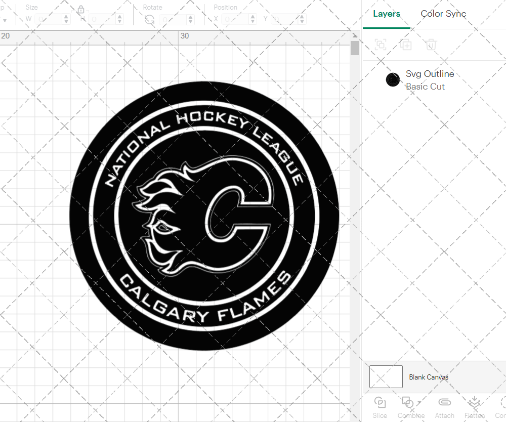 Calgary Flames Circle 1994 002, Svg, Dxf, Eps, Png - SvgShopArt