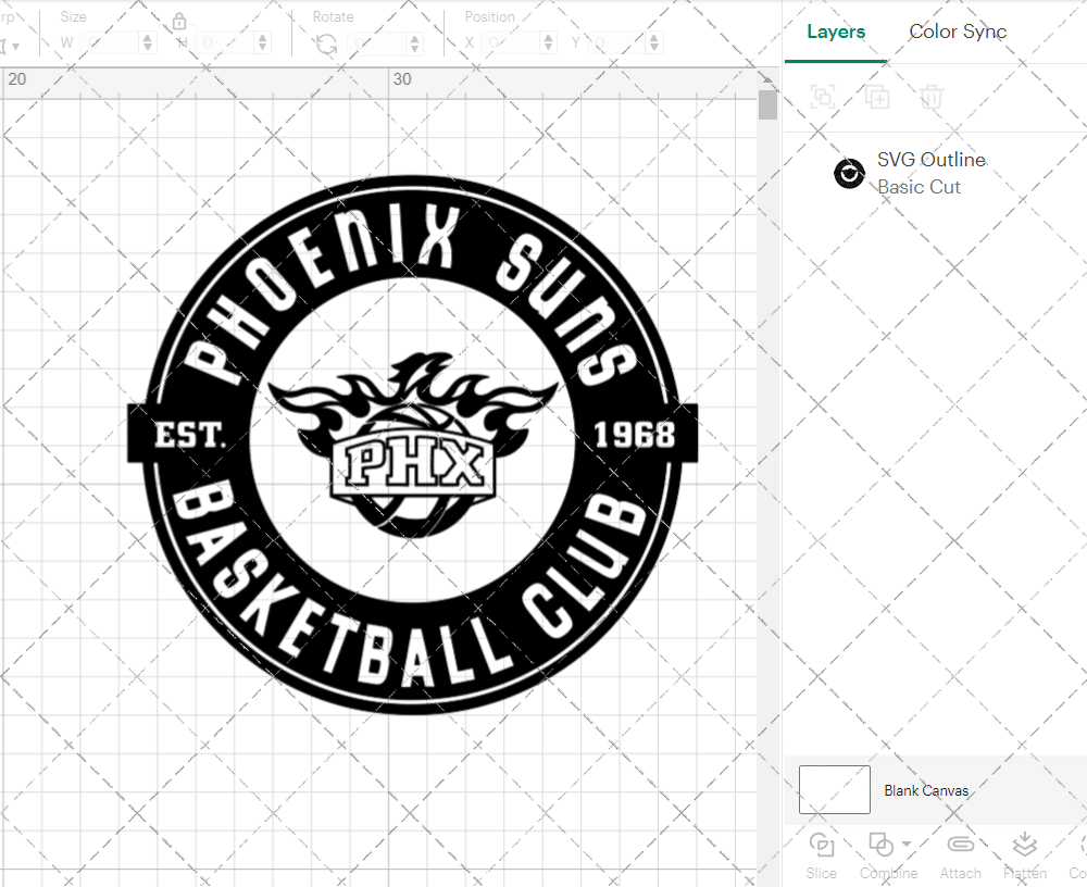 Phoenix Suns Circle 2000, Svg, Dxf, Eps, Png - SvgShopArt