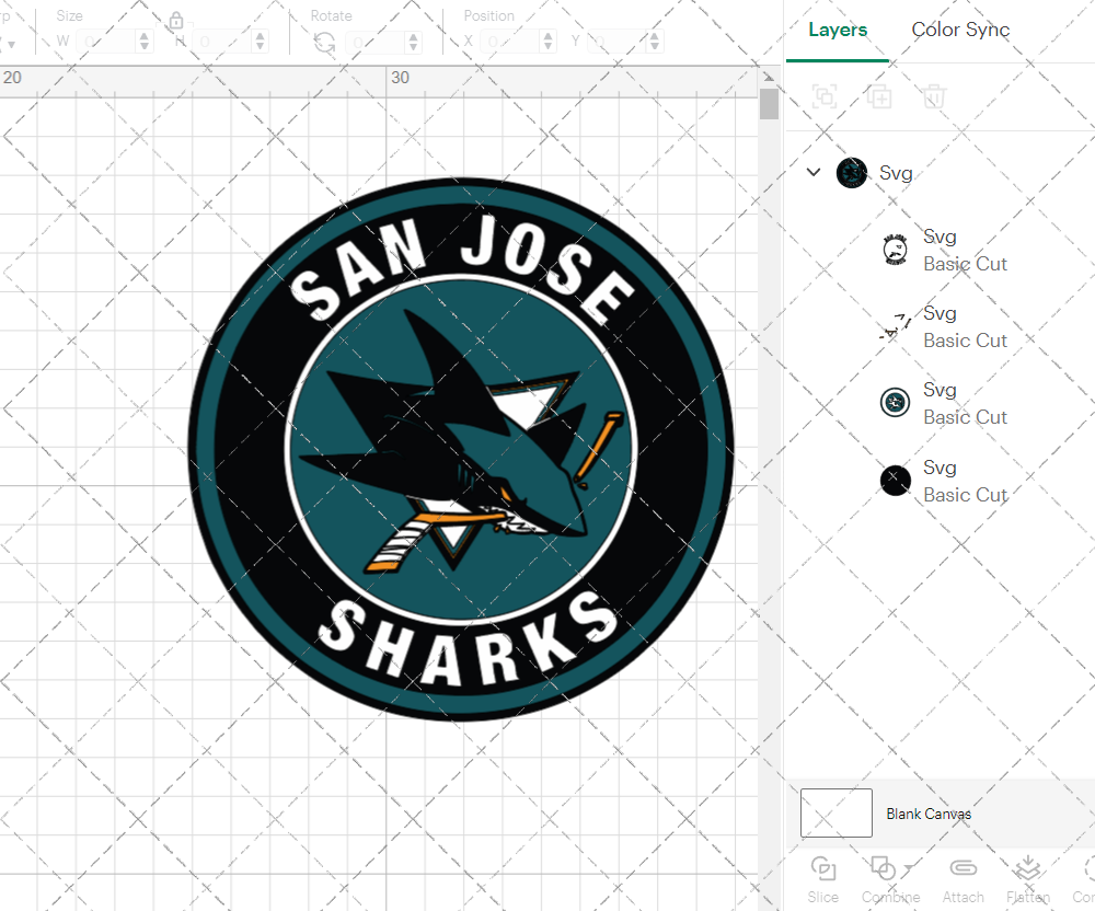 San Jose Sharks Circle 2007, Svg, Dxf, Eps, Png - SvgShopArt