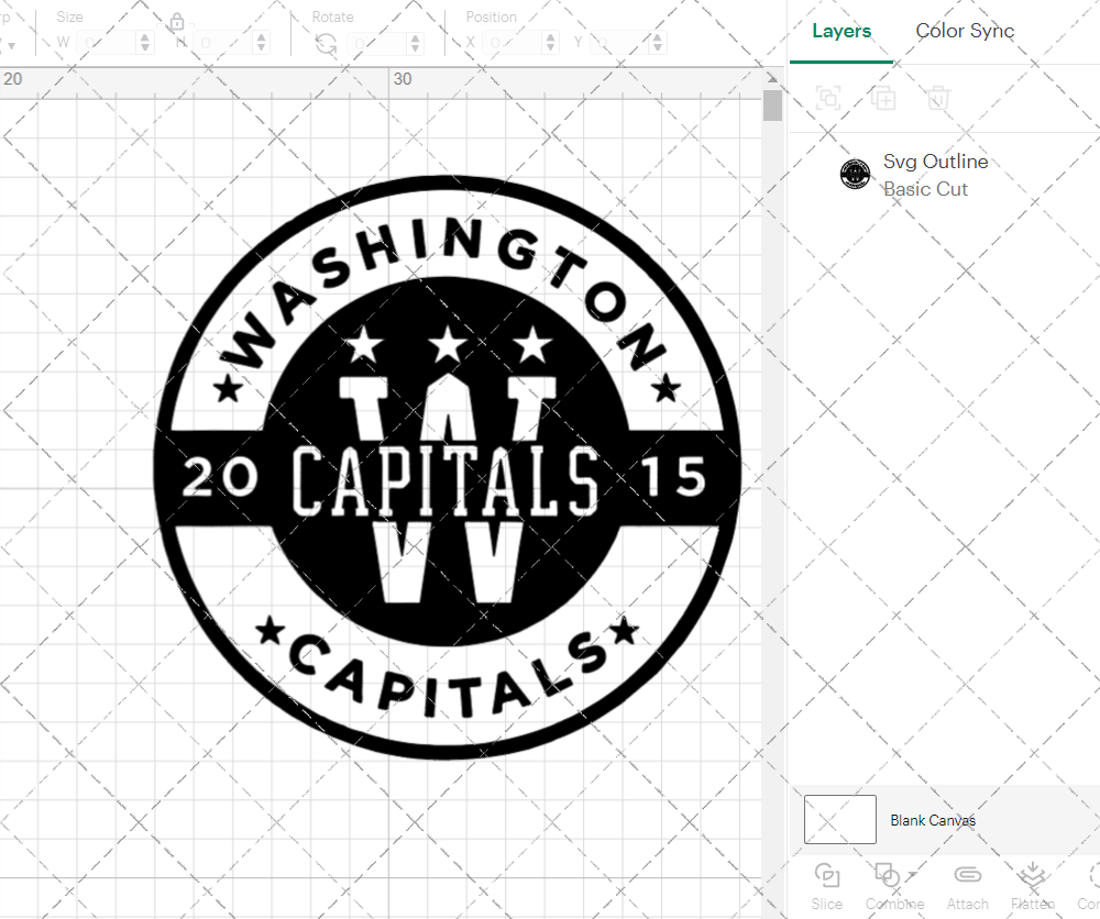 Washington Capitals Circle 2015, Svg, Dxf, Eps, Png - SvgShopArt