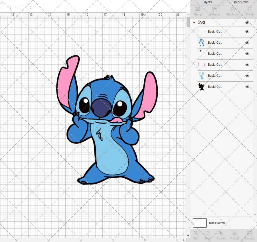 Stitch - Lilo and Stitch 004, Svg, Dxf, Eps, Png - SvgShopArt