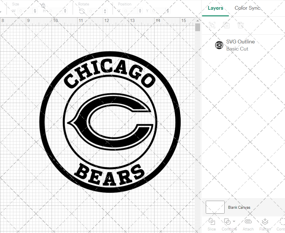 Chicago Bears Circle 2000, Svg, Dxf, Eps, Png - SvgShopArt