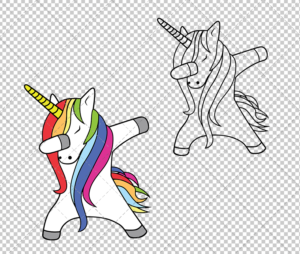 Unicorn, Svg, Dxf, Eps, Png - SvgShopArt