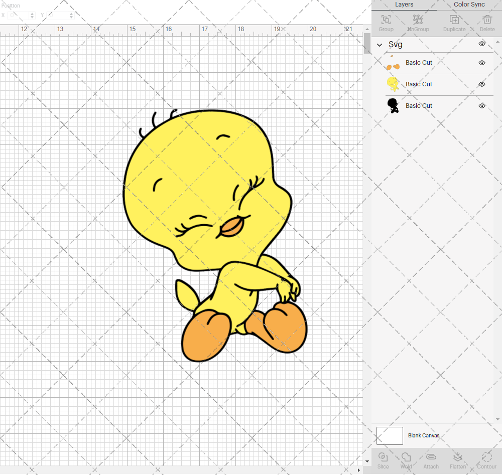 Tweety - Baby Looney Tunes, Svg, Dxf, Eps, Png - SvgShopArt