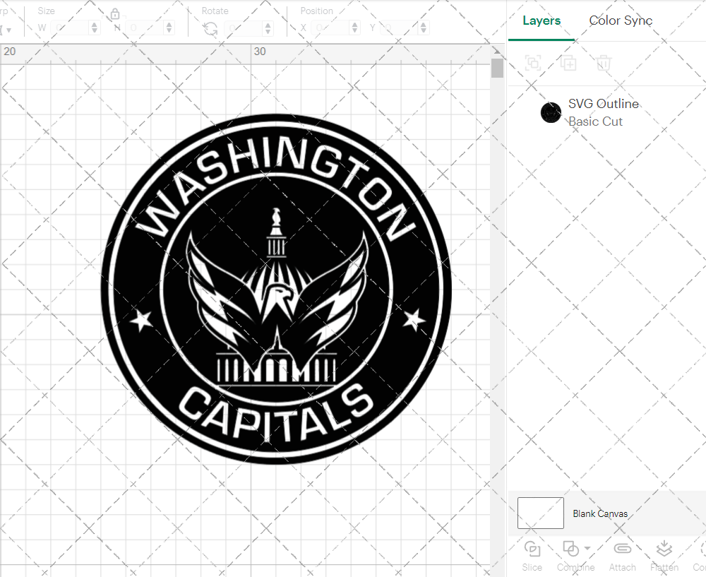 Washington Capitals Circle 2007, Svg, Dxf, Eps, Png - SvgShopArt