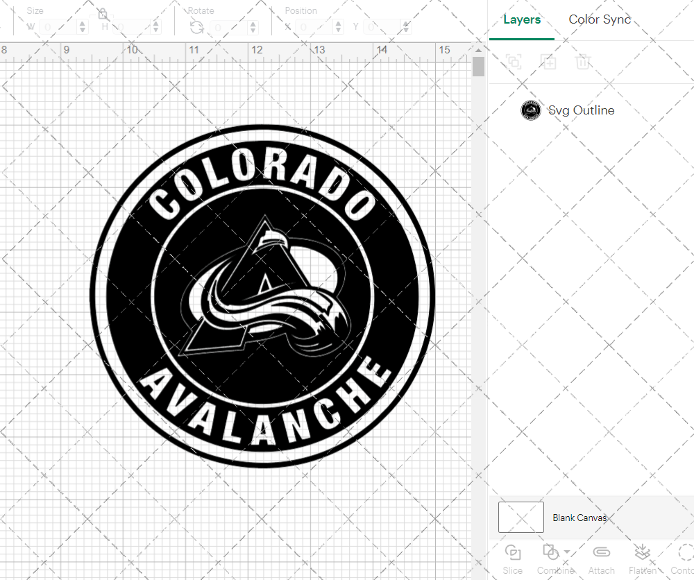 Colorado Avalanche Circle 1999, Svg, Dxf, Eps, Png - SvgShopArt