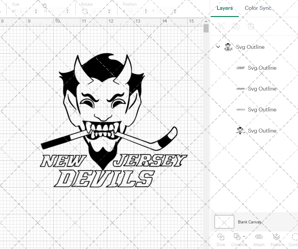 New Jersey Devils Concept 1999 004, Svg, Dxf, Eps, Png - SvgShopArt