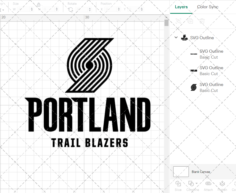 Portland Trail Blazers Secondary 2017, Svg, Dxf, Eps, Png - SvgShopArt