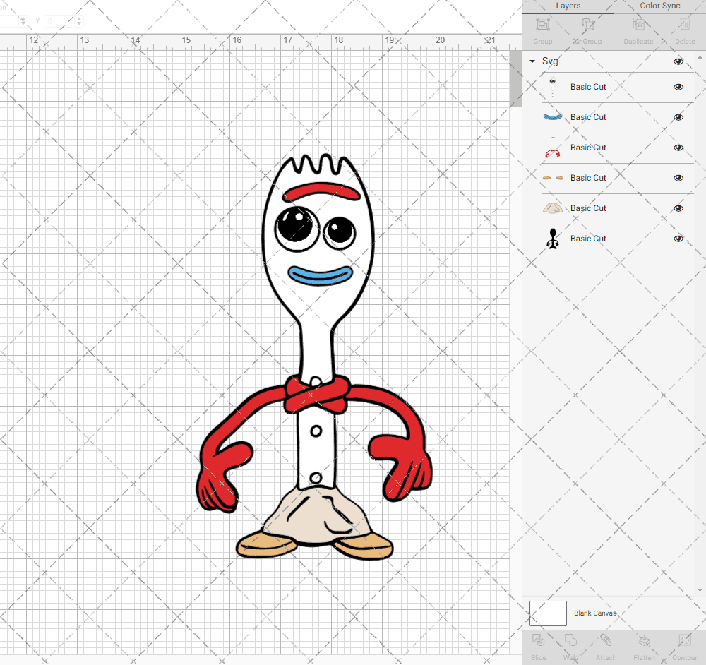 Forky - Toy Story, Svg, Dxf, Eps, Png SvgShopArt