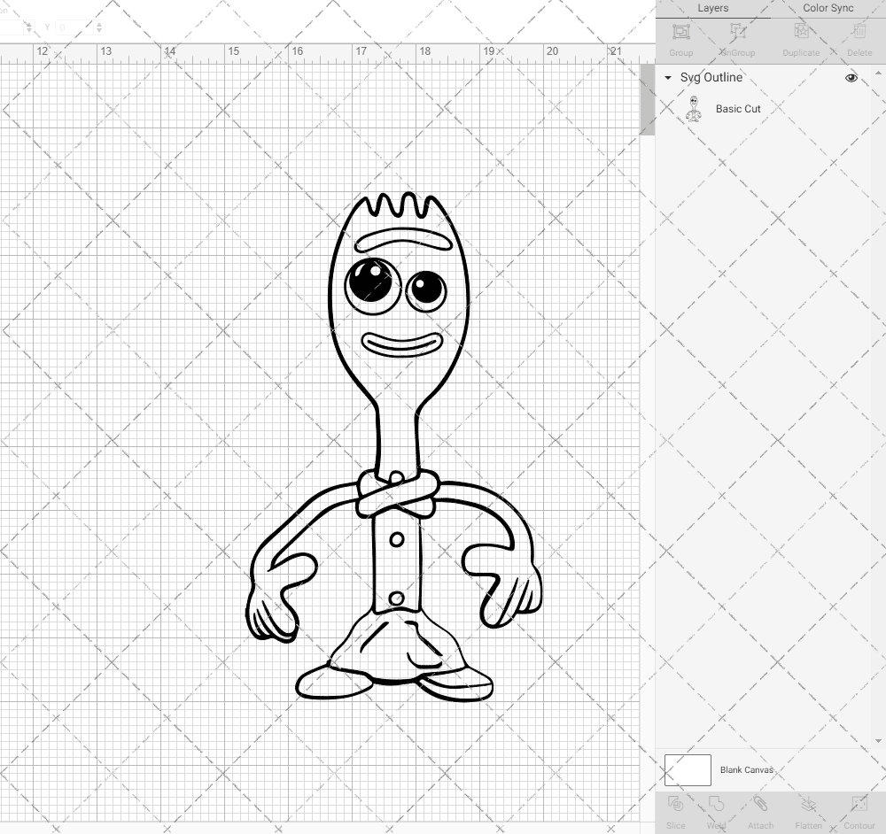 Forky - Toy Story, Svg, Dxf, Eps, Png SvgShopArt