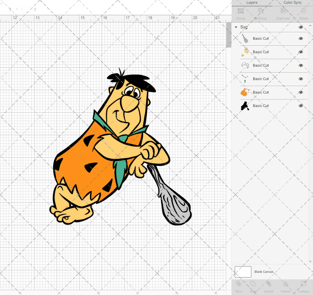 Fred Flintstone - The Flintstone, Svg, Dxf, Eps, Png SvgShopArt