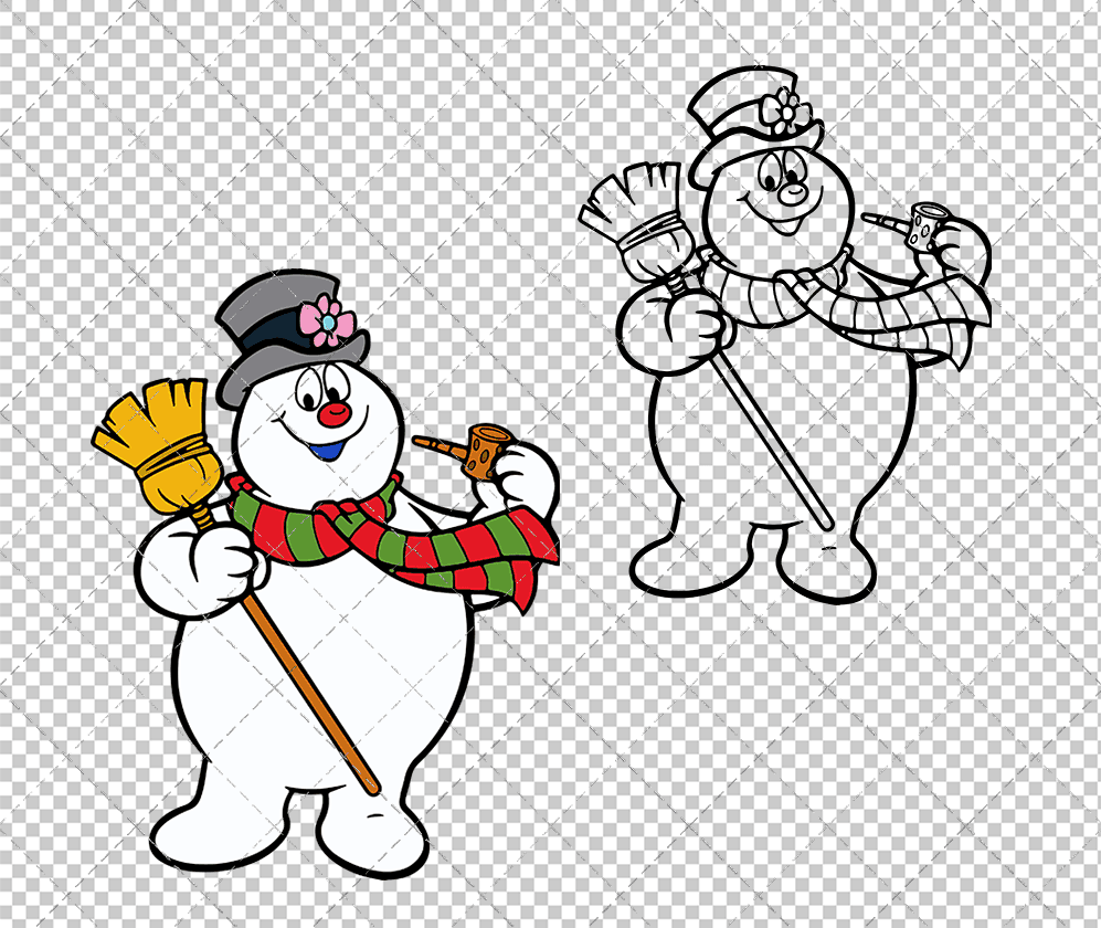 Frosty the Snowman 002, Svg, Dxf, Eps, Png SvgShopArt