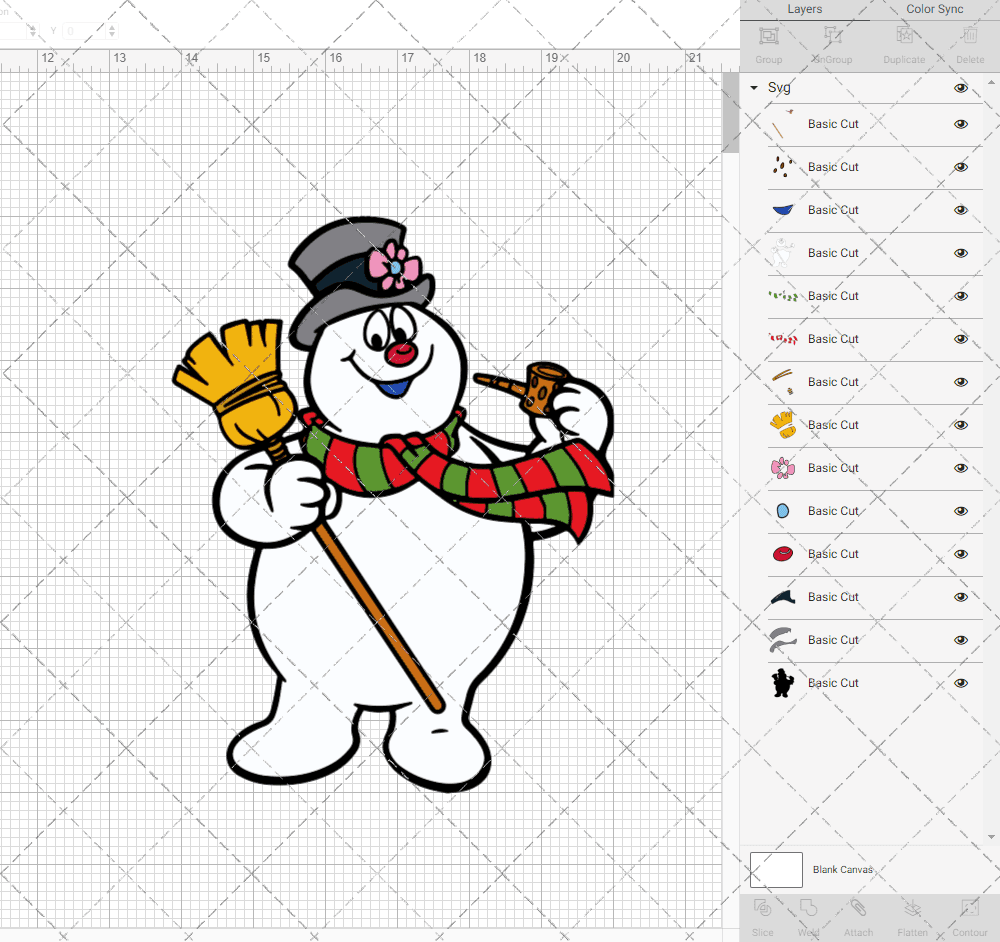 Frosty the Snowman 002, Svg, Dxf, Eps, Png SvgShopArt