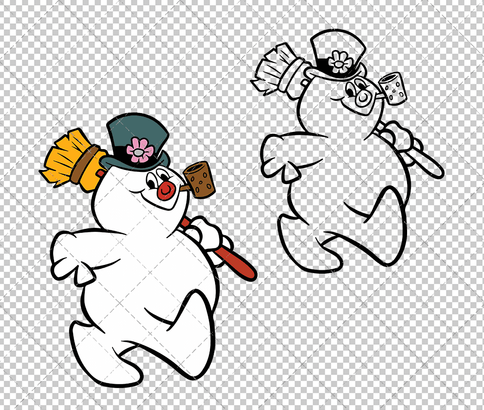 Frosty the Snowman, Svg, Dxf, Eps, Png SvgShopArt