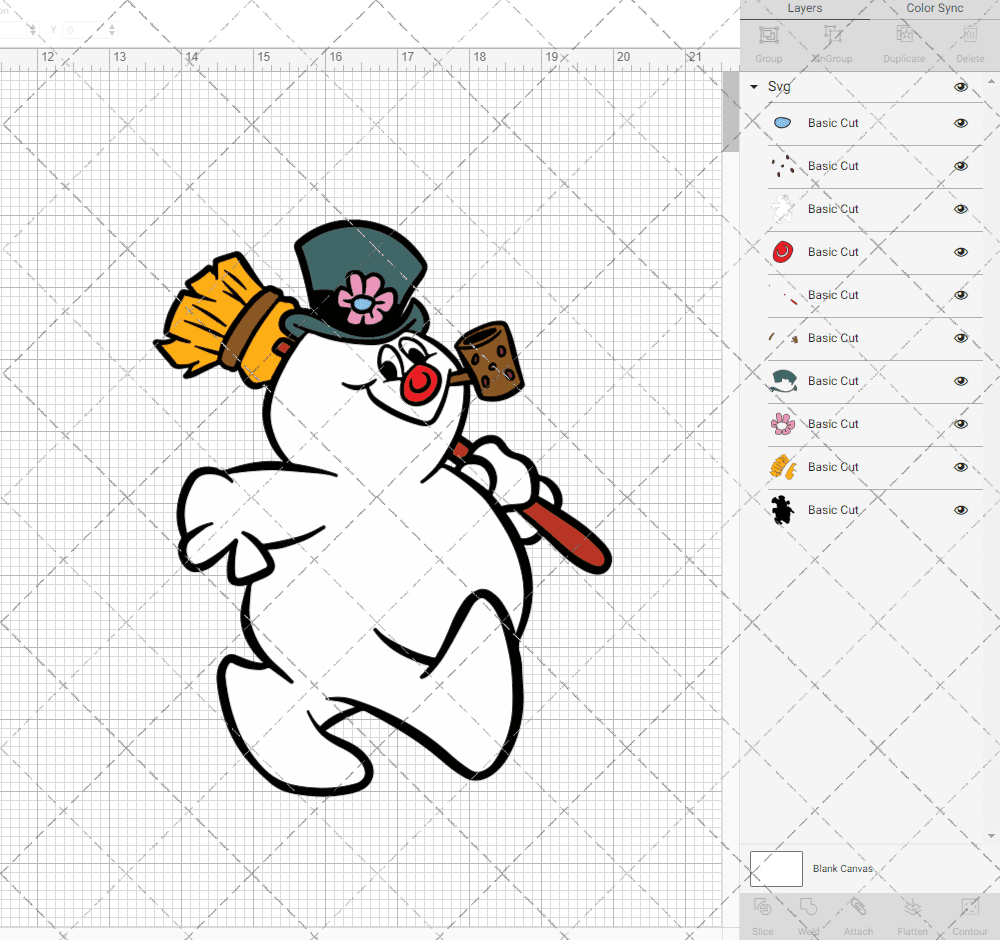 Frosty the Snowman, Svg, Dxf, Eps, Png SvgShopArt