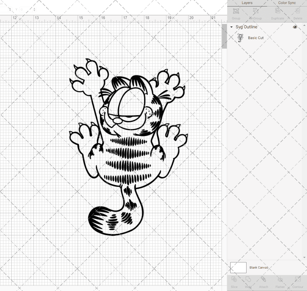 Garfield 002, Svg, Dxf, Eps, Png SvgShopArt