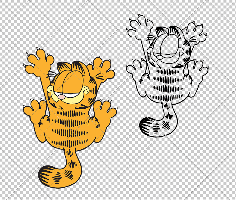 Garfield 002, Svg, Dxf, Eps, Png SvgShopArt