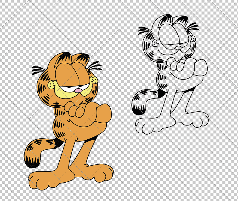 Garfield, Svg, Dxf, Eps, Png SvgShopArt