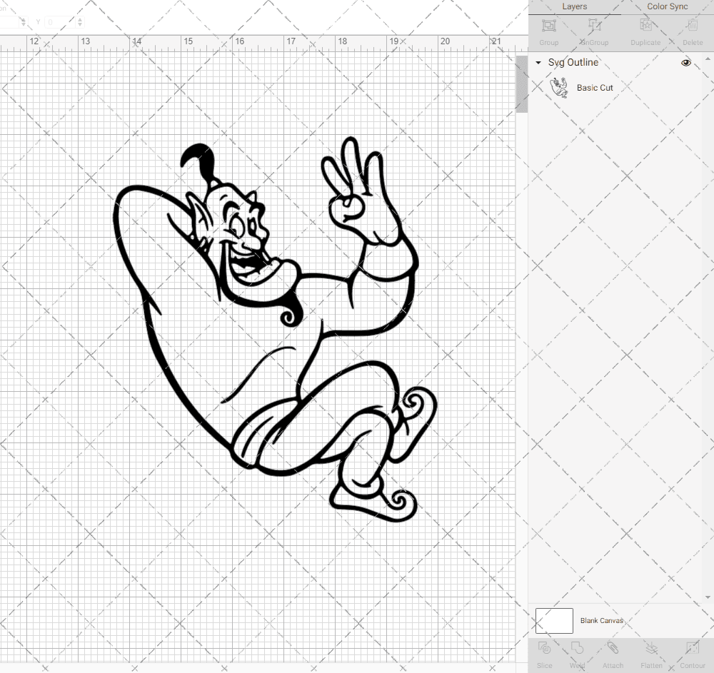 Genie - Aladin, Svg, Dxf, Eps, Png SvgShopArt