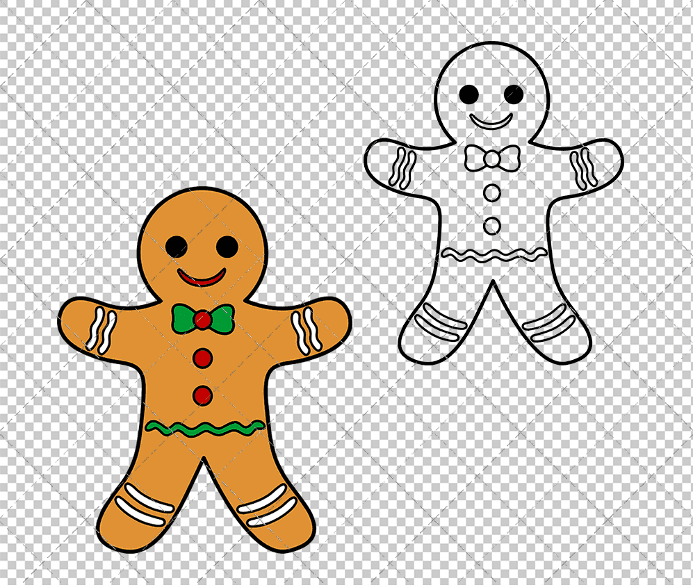 Gingerbread Man, Svg, Dxf, Eps, Png SvgShopArt