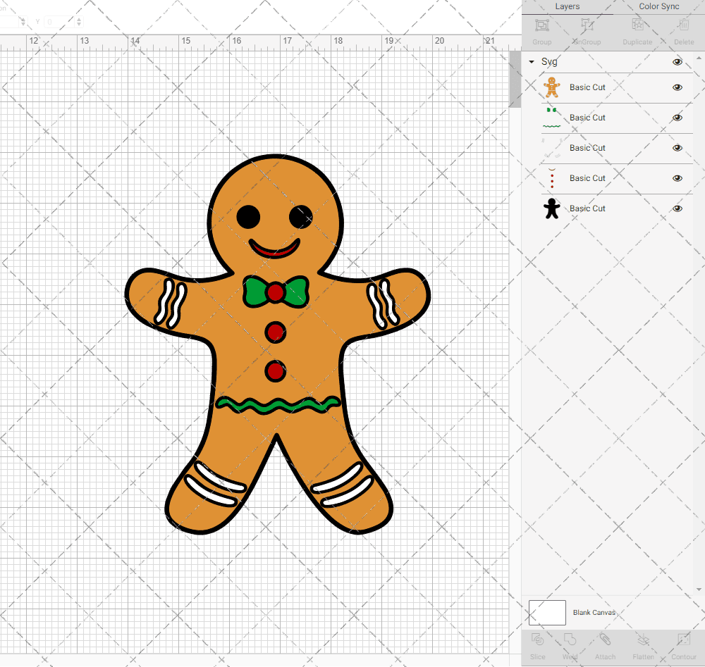 Gingerbread Man, Svg, Dxf, Eps, Png SvgShopArt