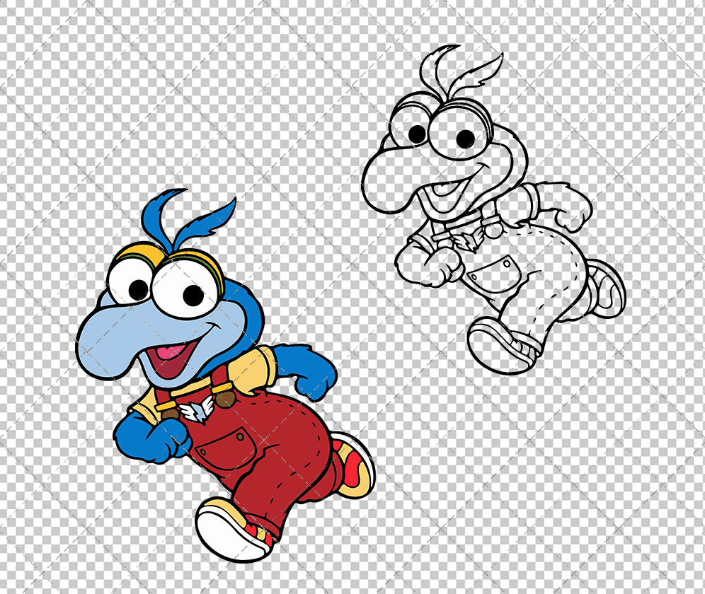 Gonzo - Muppet Babies, Svg, Dxf, Eps, Png SvgShopArt