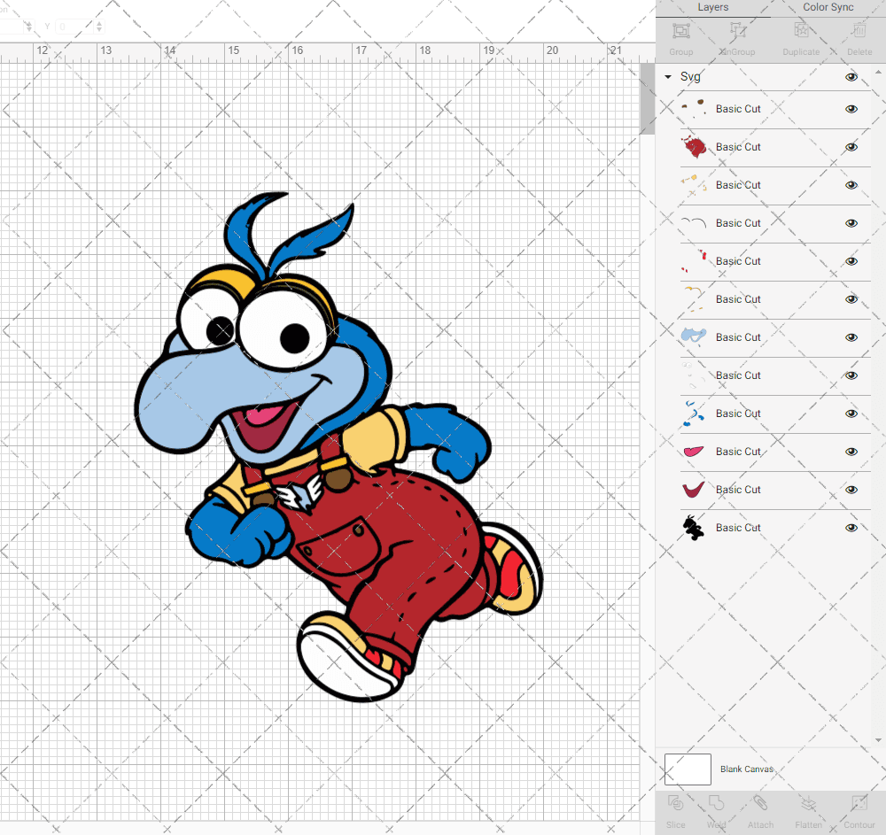 Gonzo - Muppet Babies, Svg, Dxf, Eps, Png SvgShopArt