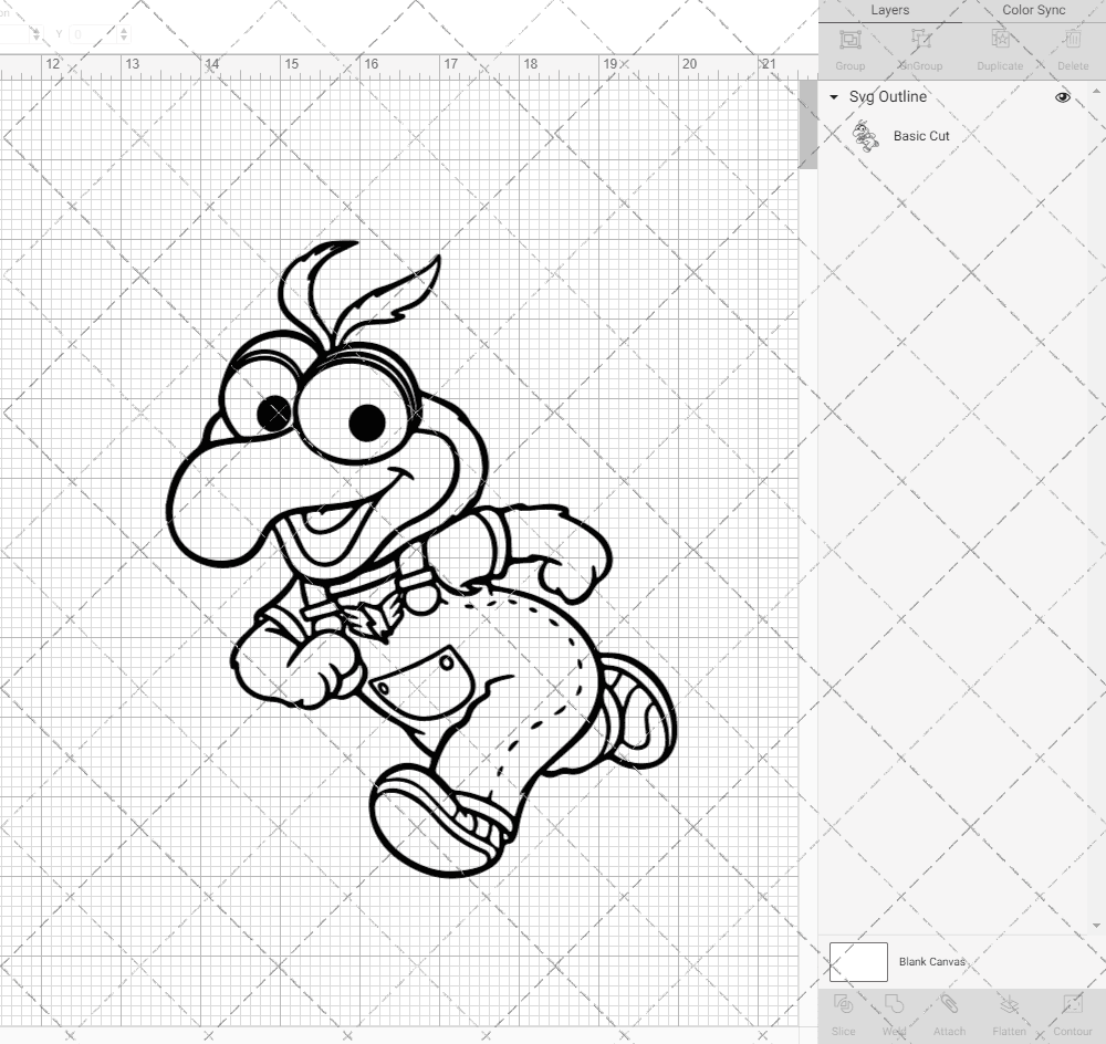 Gonzo - Muppet Babies, Svg, Dxf, Eps, Png SvgShopArt