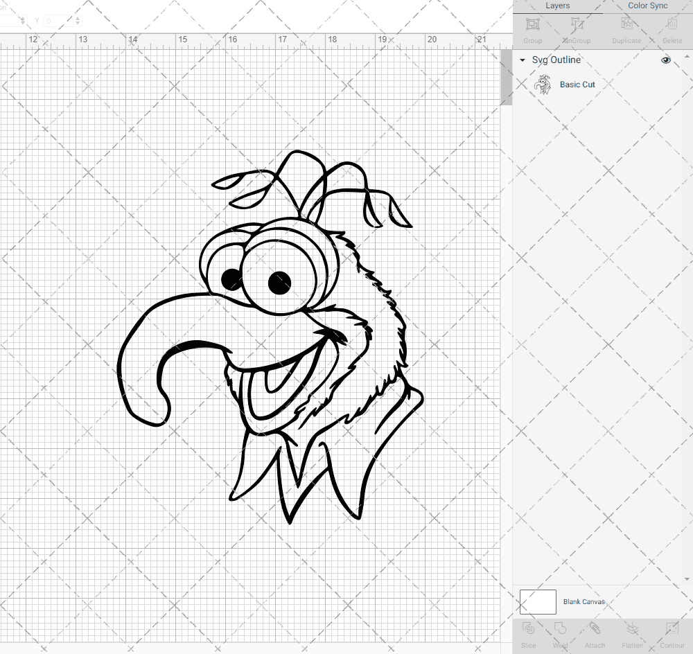 Gonzo - The Muppet, Svg, Dxf, Eps, Png SvgShopArt