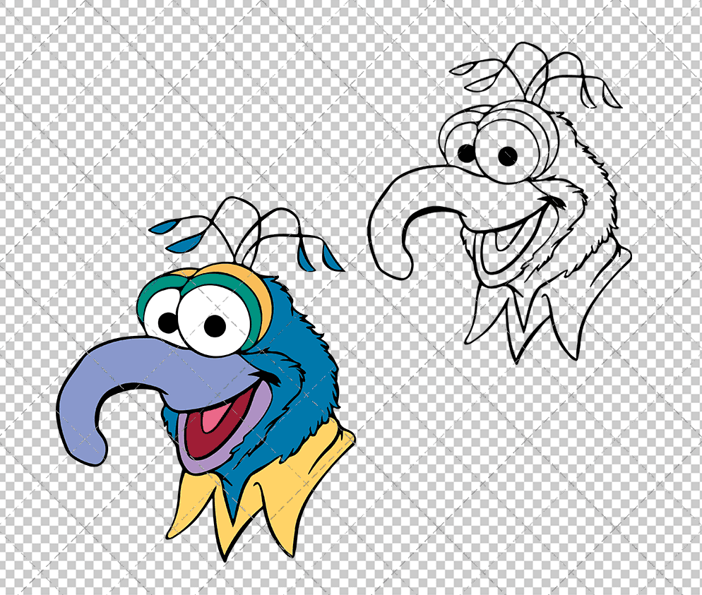 Gonzo - The Muppet, Svg, Dxf, Eps, Png SvgShopArt