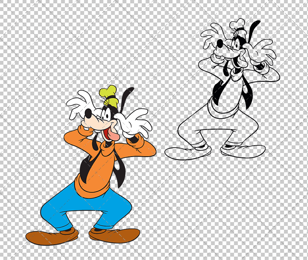 Goofy 004, Svg, Dxf, Eps, Png SvgShopArt