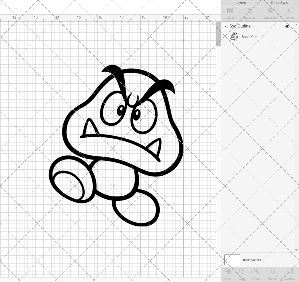 Goomba - Super Mario Bros, Svg, Dxf, Eps, Png SvgShopArt