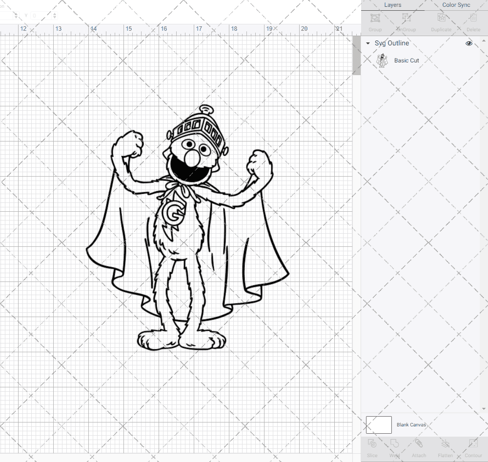 Grover - Sesame Street, Svg, Dxf, Eps, Png SvgShopArt