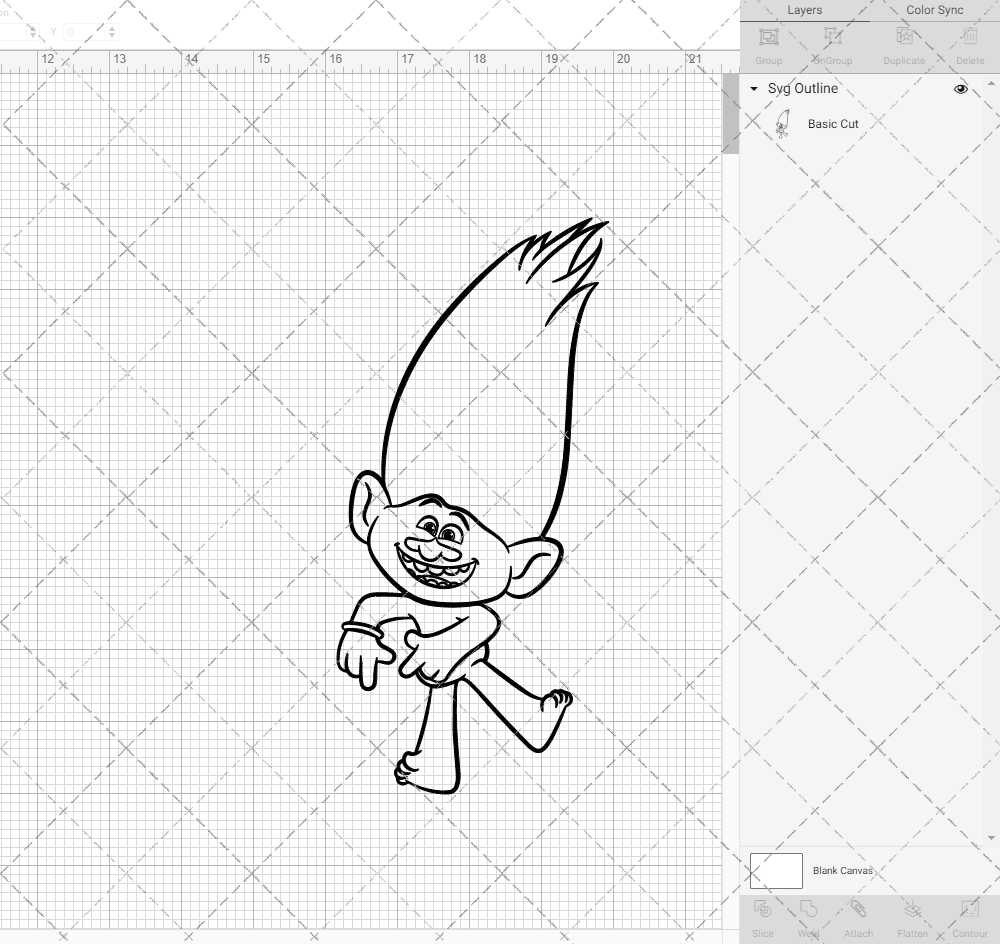 Guy Diamond - Trolls 002, Svg, Dxf, Eps, Png SvgShopArt