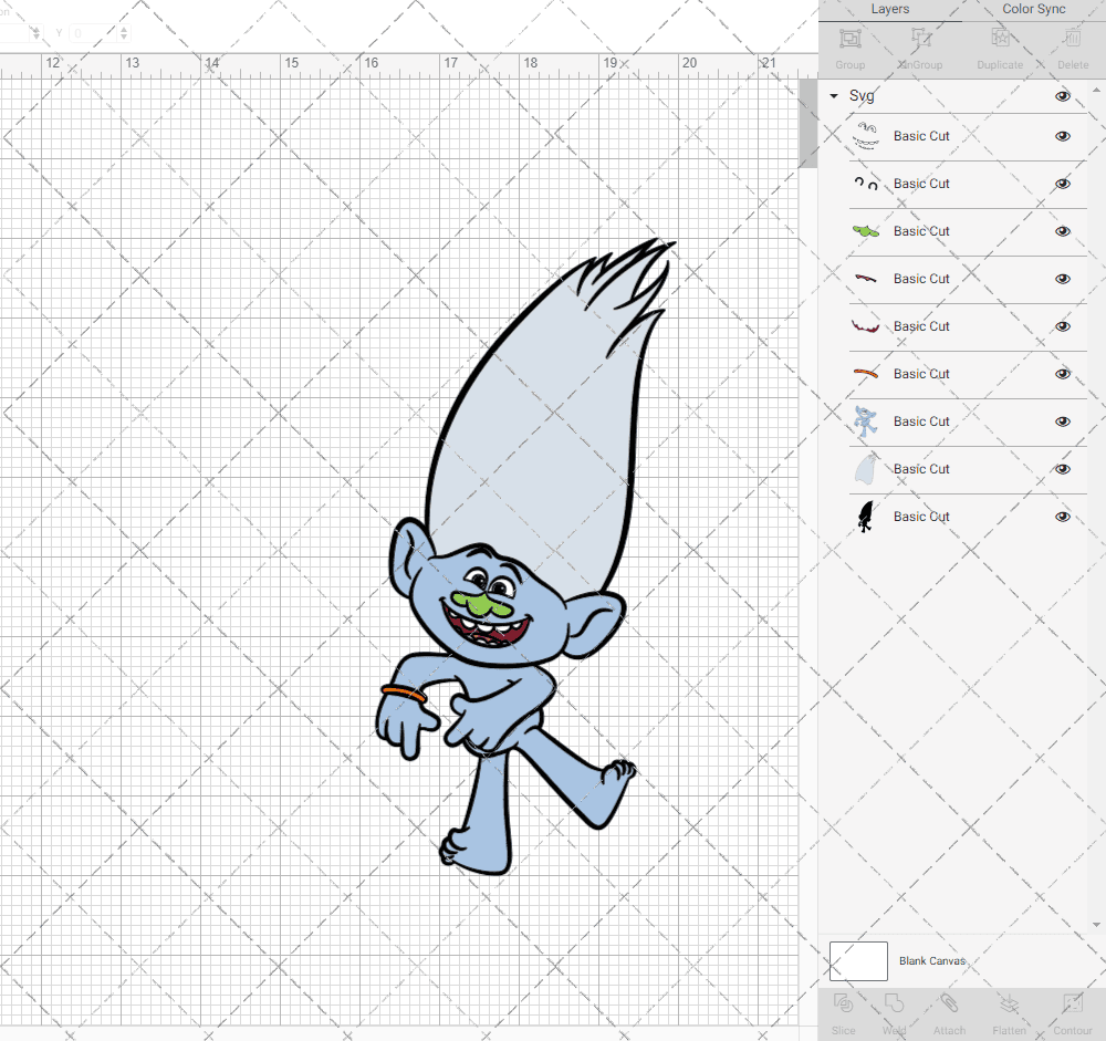 Guy Diamond - Trolls 002, Svg, Dxf, Eps, Png SvgShopArt