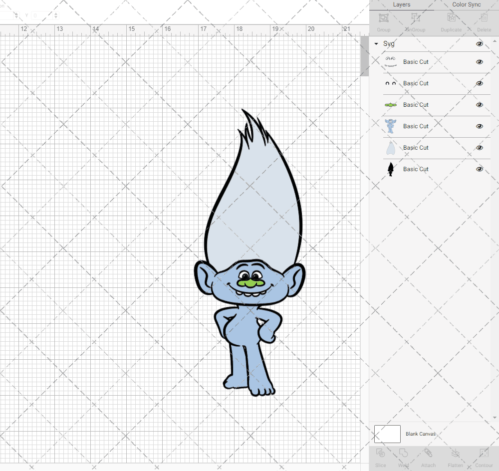 Guy Diamond - Trolls, Svg, Dxf, Eps, Png SvgShopArt