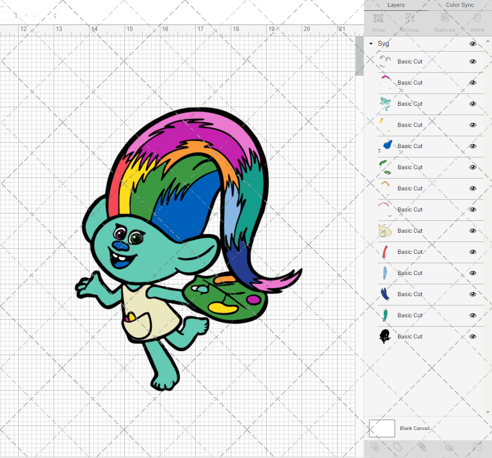 Harper - Trolls 002, Svg, Dxf, Eps, Png SvgShopArt