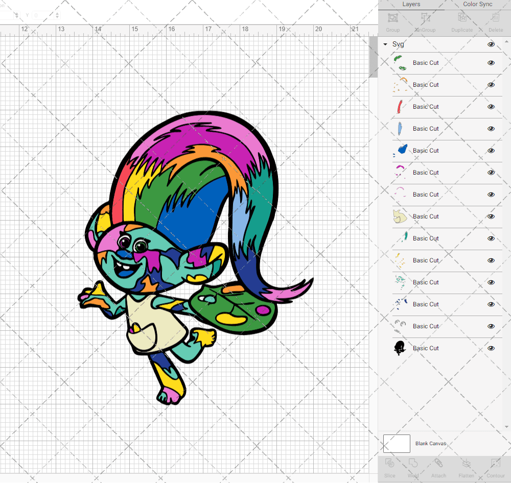 Harper - Trolls, Svg, Dxf, Eps, Png SvgShopArt